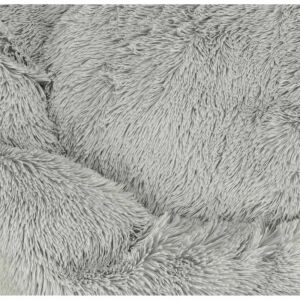 Plüss Kisállat Fekhely - 100cm, Világosszürke, Kutyáknak és Macskáknak