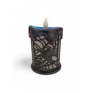 Halloween-i világító gyertya dekoráció-Fekete