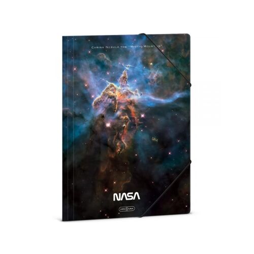 Ars Una NASA Carina Nebula A4 gumis mappa, űrtémájú iratszervező - Iratrendezés