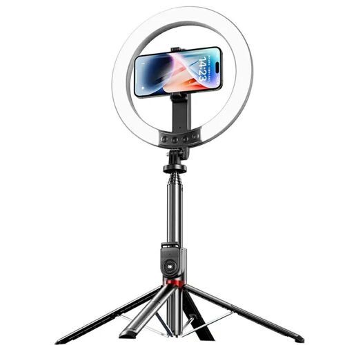 USAMS ZB323 Telefonállvány Körlámpával - 2.3m, 1200mAh - Fekete 138918052