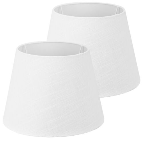 Set 2 abajururi albe Navaris pentru lămpi de masă