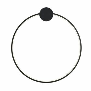 Nástenné svietidlo LED APP1389-CW BLACK 50cm nowoczesna okrągła lampa ścienna - Lampa ścienna