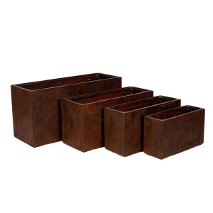 Yukon Tetra Grand Rozsdabarna Kompozit Balkonláda Szett - 4 db 138919947 - Balkonláda