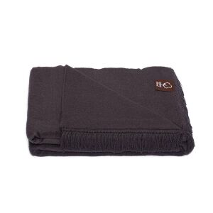 Pamut Akril Takaró 150x200 cm - Antracit, Bojtokkal 138920426 - Ágytakaró