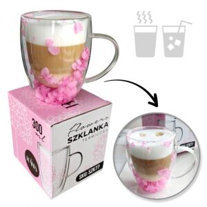 Thermo Bögre - Hortenziás, Rózsaszín - 300 ml