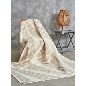 Pled - Geometrikus Liliom Ágytakaró - 165x200 cm, Bézs 138921377 - Ágytakaró