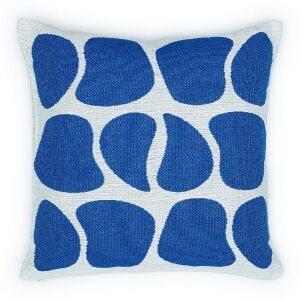 50x50 cm Akril Pamut Párnahuzat - Pebbles Blue