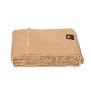 Pamut Akril Takaró - Bézs, 150x200 cm, Puha Ágytakaró 146169163 - Ágytakaró