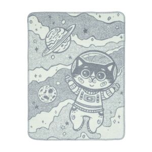 Cosmonaut Macska Babatakaró - 75x100 cm, Pamut Akril