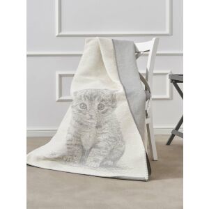 Kitten Mintás Ágytakaró - 165x200 cm, Szürke 138921946 - Ágytakaró