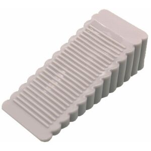 Plastová Dverová Zarážka s Klinom - Sivá, Tvrdý Plast 138922414 - Podpery dverí