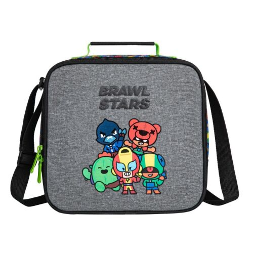 Geantă de prânz termoizolantă Brawl Stars cu personaje Crow, Nita, Spike, El Primo și Barley