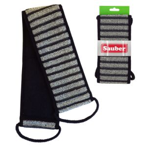 Sauber Hátradörzsölő Csík - Fekete/Bézs - Hátmosó és Masszírozó 138923076 - Fürdőkefe