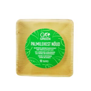 Miski z liści palmowych Go Green 13x13cm 10 szt./0,20kg 138923264 - Talerz jednorazowy