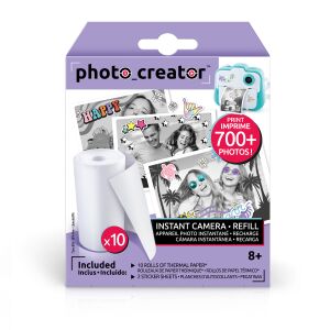 AS Photo Creator - Utántöltő készlet - 10 tekercs papír + matricák 138923540 - Hőpapír