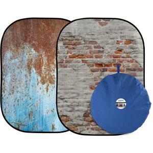 Fundal Manfrotto Urban Collapsible 1.5x2.1m, metal ruginit / perete din ipsos (LL 5713) 138923638 - Manfrotto