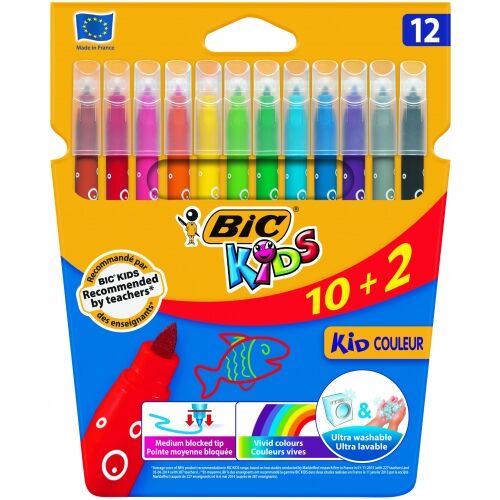 Флумастери BIC CF KID750 12 цвята 9202937 138923674
