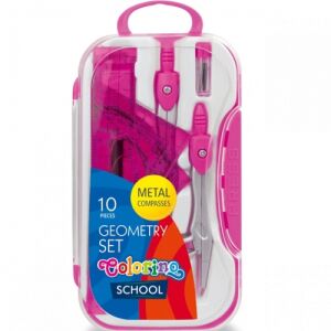 Set de geometrie Colorino 10 bucăți
