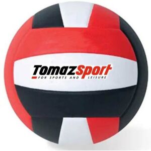 Волейболна топка Tomaz Sport, черно-червена, 18 панела 138923765 - Надуваема игра и игра на плажа