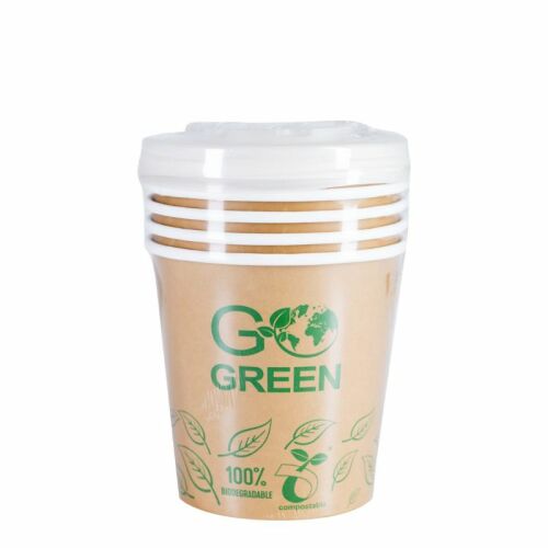 Kompostabilne posude za hranu s poklopcima Go Green 700ml 5 kom/ 0,115kg 138923987