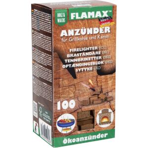 Flamax Öko Tűzgyújtó Kocka - 100 db, Környezetbarát 138924050 - Tüzelőanyag