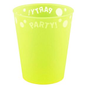 Fluoreszkáló Sárga Műanyag Pohár - 250 ml 138928443 - Műanyag pohár