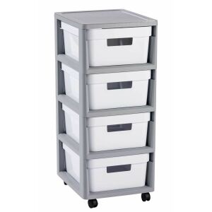 Komoda na kotačima s 4 ladice 140744853 - Skladištenje i organizacija