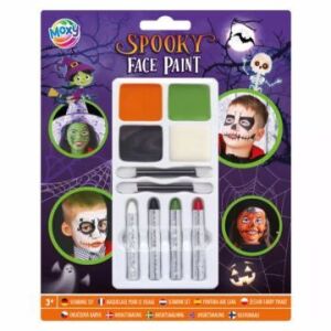 Halloween Arcfestő Készlet - 4 szín, 4 ceruza, 2 applikátor - Bulikra, Farsangra 138931020 - Arcfesték