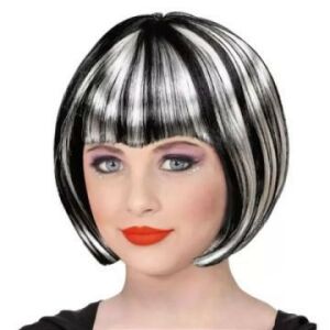 Perucă pentru Halloween - alb - negru 138931073 - Widmann Costume pentru adulți
