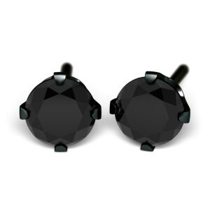 Fekete Cirkónia Karmos Fülbevaló - 5mm, DLC bevonatos 138932345 - Piercing