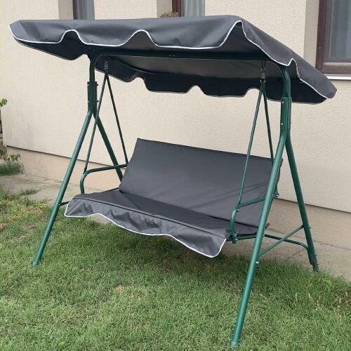 Szürke Hintaágy Párna és Tető Garnitúra - Kényelmes, Vízálló 138933331