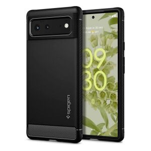 Spigen Rugged Armor - Google Pixel 6 - Fekete Szilikon Tok 138940965 - Spigen