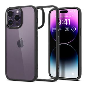 Spigen Ultra Hybrid iPhone 14 Pro Max ütésálló tok - Átlátszó/Fekete 138941177 - Spigen