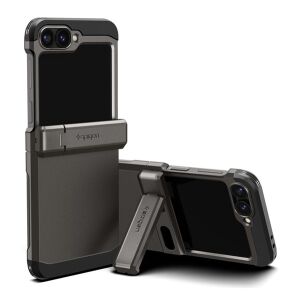 Spigen Tough Armor Pro Samsung Galaxy Z Flip7 FE Ütésálló Tok - Sötétszürke, Karbon mintás 138941303 - Spigen