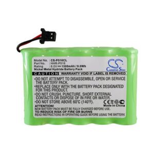 Cameron Sino 6.0V/1500mAh Ni-MH Akkumulátor - Panasonic HHR-P516 kompatibilis 138941693 - Akkumulátor