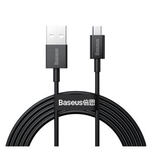 BASEUS Superior Micro USB Kábel - Törésgátló, Fekete 138942141 - Adatkábel