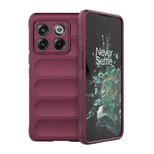 OnePlus 10T 5G Szilikon Telefonvédő - Ütésálló, Bordó 138946201