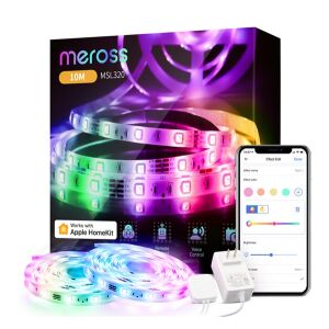 Meross MSL320 Okos LED Szalag - 10m, Vízálló, RGB Színes 138946955 - Meross