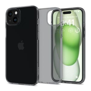 Spigen Crystal Flex iPhone 15 Plus tok - Sötétszürke 138947285 - Spigen