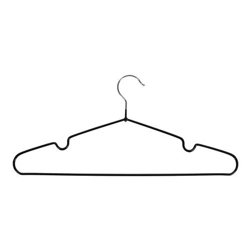 House Nordic Massa fém vállfa, fekete, 10 db-os szett