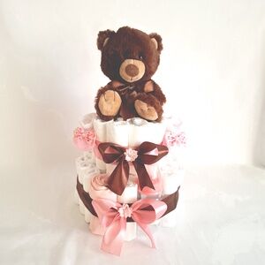 Maci babaváró pelenkatorta 2-5 kg pelenkatorony, babaváró csomag, kelengye