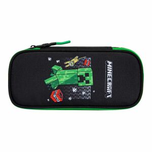 Penar Minecraft Survival Mode, Penar oval negru cu design Creeper și TNT - Minecraft