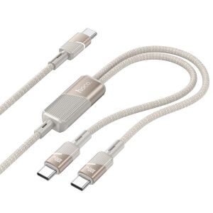 Kabel USB Hoco USB-C - USB-C 1.2 m Złoty 138952957 - Hoco