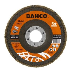Bahco INOX+Fe P120 Kúpos Csiszolókorong - 125x22,23mm 138955868 - Bahco