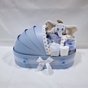 Dumbo elefánt bölcső pelenkatorta 2-5 kg pelenkatorony, babaváró csomag