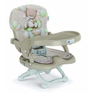 CAM Smarty Pop high chair with teddy bear design, beige - High Chair
