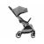Kikkaboo Eden Grey Stroller angled view, lightweight and compact
