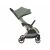 Side view of Kikkaboo Eden army green stroller