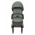 Front view of Kikkaboo Eden army green stroller