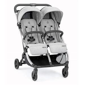 CAM Gem 210 Twin Stroller, lightweight double stroller for infants and toddlers - Cam